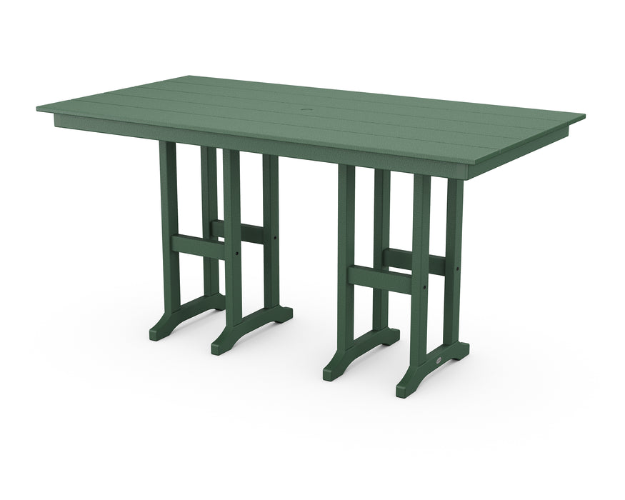 POLYWOOD Farmhouse 37" x 72" Counter Table in Green image