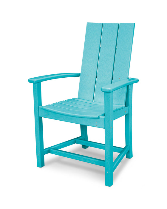 POLYWOOD Modern Adirondack Dining Chair in Aruba