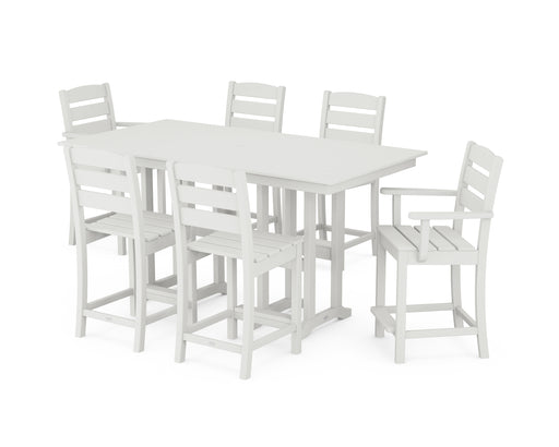 POLYWOOD Lakeside 7-Piece Counter Set in Vintage White image