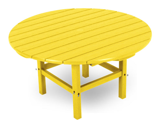 POLYWOOD Round 37" Conversation Table in Lemon image