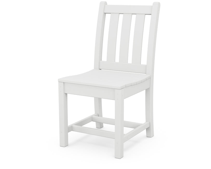 POLYWOOD Traditional Garden Dining Side Chair in White image