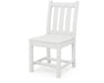 POLYWOOD Traditional Garden Dining Side Chair in White image