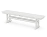 POLYWOOD Farmhouse Trestle 65" Bench in White image