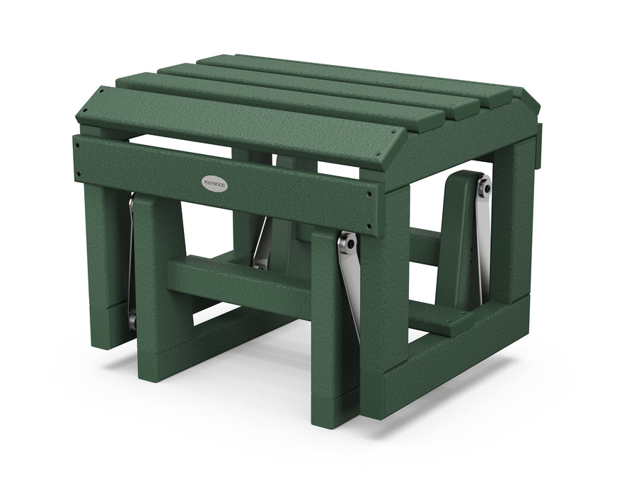 POLYWOOD Classic Adirondack Glider Ottoman in Green