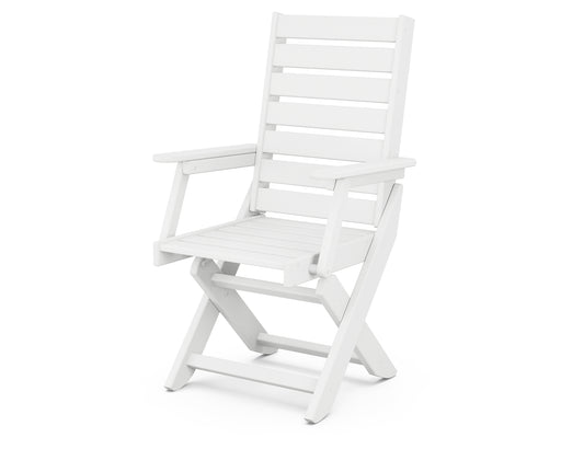 POLYWOOD Captain Dining Chair in White image