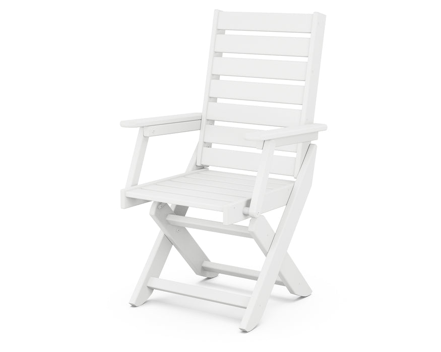 POLYWOOD Captain Dining Chair in White