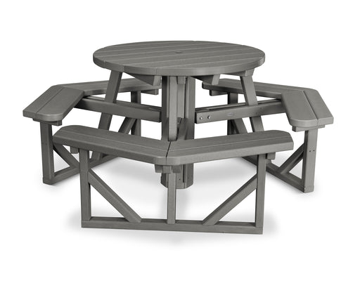 POLYWOOD Park 36" Round Picnic Table in Slate Grey image