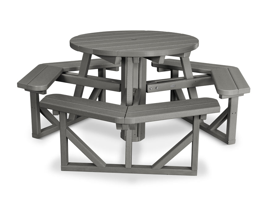 POLYWOOD Park 36" Round Picnic Table in Slate Grey image