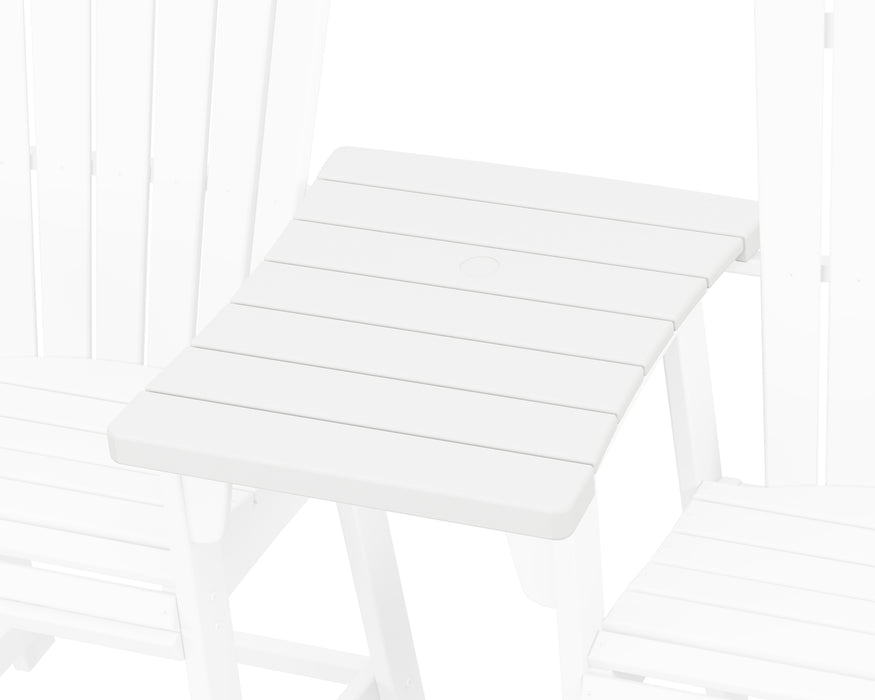 POLYWOOD 600 Series Straight Adirondack Dining Connecting Table in White