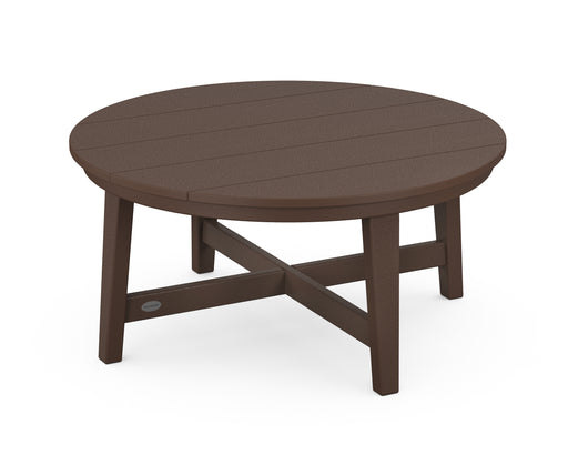 POLYWOOD Newport 36" Round Coffee Table in Mahogany image