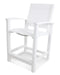 POLYWOOD Coastal Counter Chair in White / White Sling image