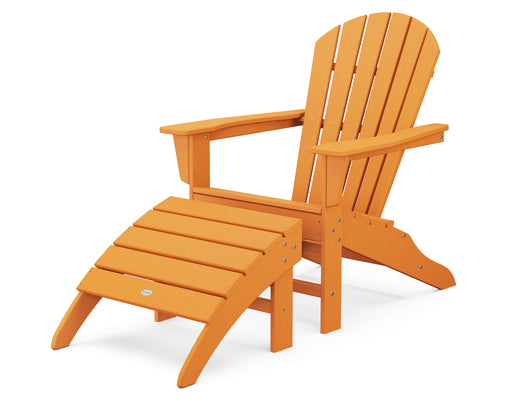 POLYWOOD South Beach Adirondack 2-Piece Set in Tangerine image