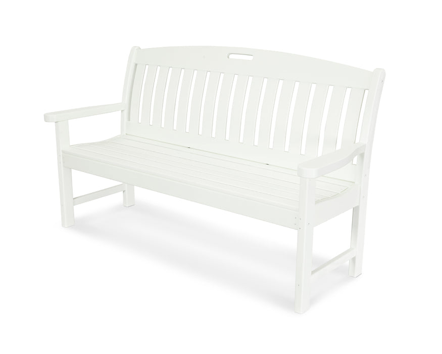 POLYWOOD Nautical 60" Bench in Vintage White image