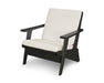 POLYWOOD Riviera Modern Lounge Chair in Black / Bird's Eye image
