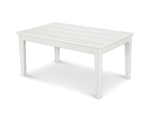 POLYWOOD Newport 22" x 36" Coffee Table in White image