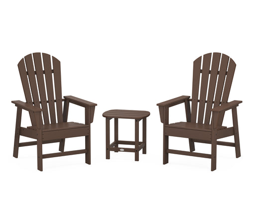 POLYWOOD South Beach Casual Chair 3-Piece Set with 18" South Beach Side Table in Mahogany image