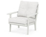 POLYWOOD Lakeside Deep Seating Chair in Vintage White / Natural Linen image