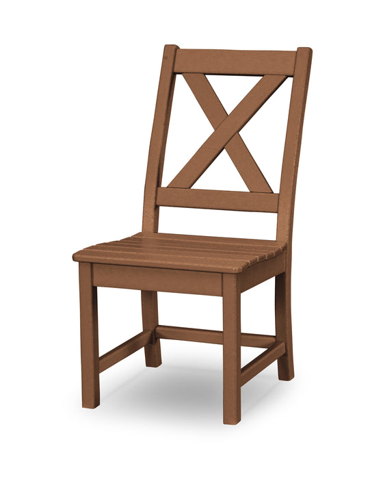 POLYWOOD Braxton Dining Side Chair in Teak