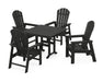 POLYWOOD South Beach 5-Piece Farmhouse Dining Set in Black image